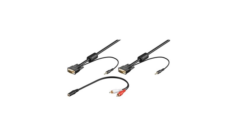 Pro VGA & Audio FullHD - Musta - 3m – kuva 1/1