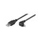 Pro USB 2.0 A/MicroUSB B Angled - Musta - 1.8m – kuva 1