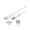 Pro USB-A <-> USB-B 2.0 - 1m - Valkoinen – kuva 1