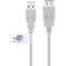 Pro USB 2.0 Hi-Speed extension cable with USB certificate Harmaa – kuva 1