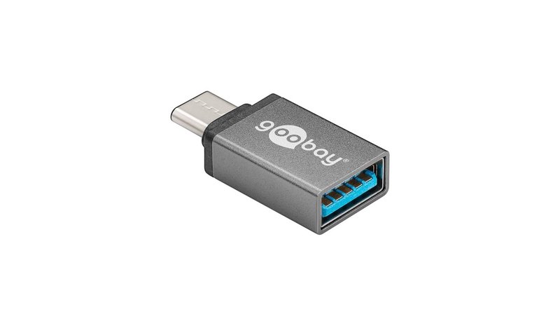 Pro USB-C 3.1 - USB-A - adapter - grey – kuva 1/3