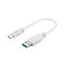 Pro USB-A <-> USB-C - 0.2m - USB 3.0 - Valkoinen – kuva 1