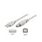 Pro USB-A <-> USB-B 2.0 - 3m - Harmaa – kuva 1