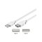Pro USB-A <-> USB-A - 0.6m - Valkoinen – kuva 1
