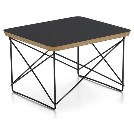 Vitra Eames occasional table ltr -sivupöytä musta laminaatti / musta