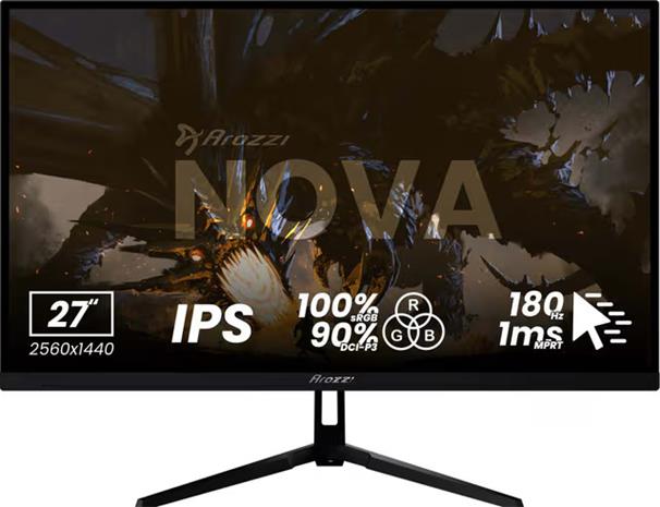 Arozzi Nova AZ-NO-27T2K180-BK (27"), näyttö