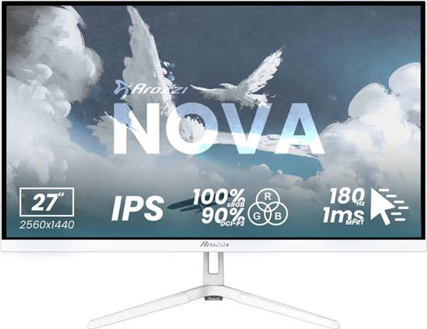 Arozzi Nova AZ-NO-27T2K180-WT (27"), näyttö
