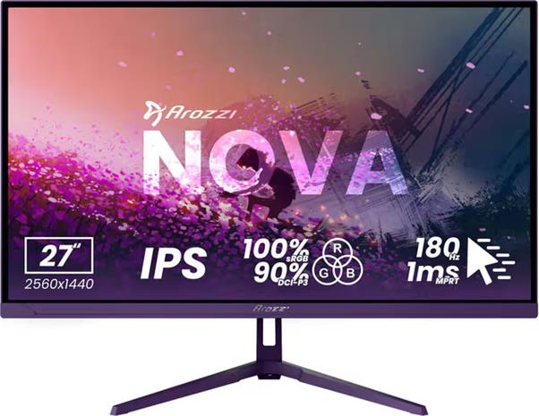 Arozzi Nova AZ-NO-27T2K180-PP (27"), näyttö