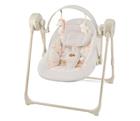 KINDERKRAFT - Lasten keinu melodialla SWINGEE beige 4xAAA/230V