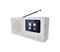DAB/DAB+ FM-radio 3W/5V/4xAA valkoinen – kuva 1