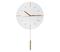 Seinäkello heilurilla pr. 30 cm 1xAA valkoinen/kulta – kuva 1