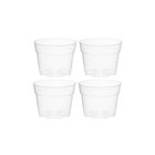4Living 15cm 4kpl kirkas istutusruukku