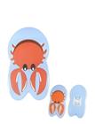 Suntoy Surfbräda Krabba 41 X 24,8 X 2,5 Cm - Blue - ONE SIZE