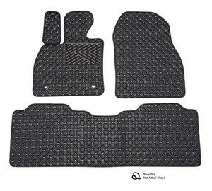 Lattiamatot QuiltyMats Peugeot 607 2000-2011 (3 kpl), musta-harmaa /13-MAX2