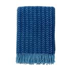 Klippan Yllefabrik Ilse villapeitto 130x200 cm Blue-aqua