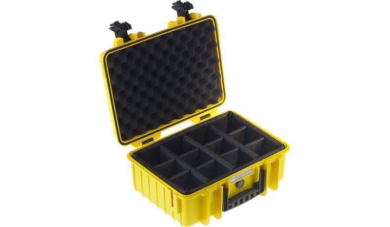 BW Outdoor Cases Type 4000 / Yellow (DIVIDER SYSTEM) – kuva 1/1
