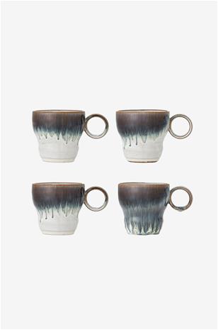 Bloomingville Nigel muki 4-pack Sininen