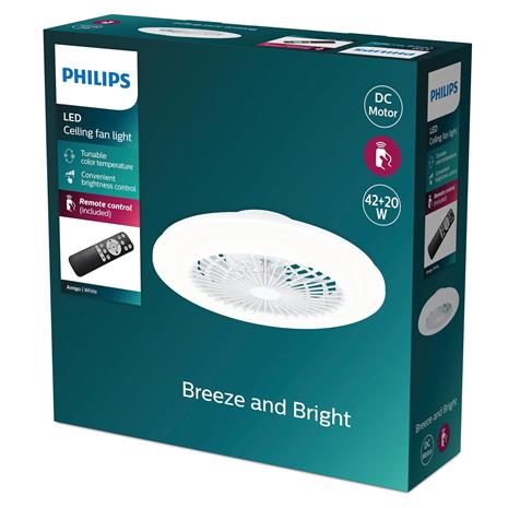 Philips Amigo -kattotuuletin LED-valolla