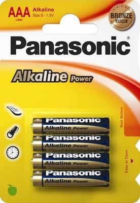 alkaliparisto panasonic bronze lr03 4kpl/bl.