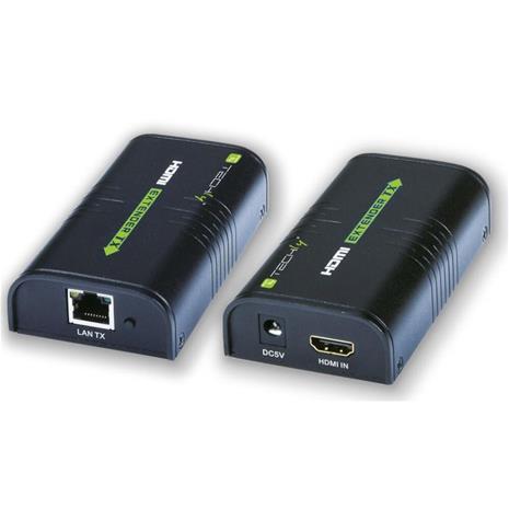 HDMI-laajennus Techly Over IP Cat5e / 6/ 6a / 7 1080p - 120m