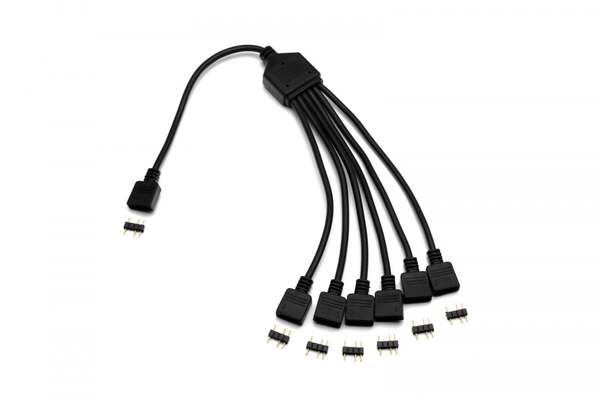 Lisätarvike EKWB EK-D-RGB 6-Fach D-RGB Splitterkabel