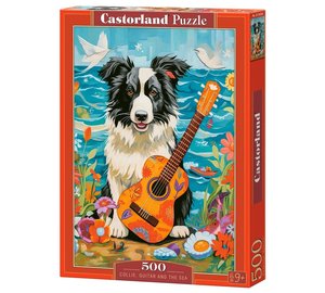 Castorland Collie, Guitar and the Sea 500p palapeli