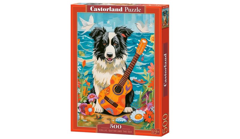 Castorland Collie, Guitar and the Sea 500p palapeli