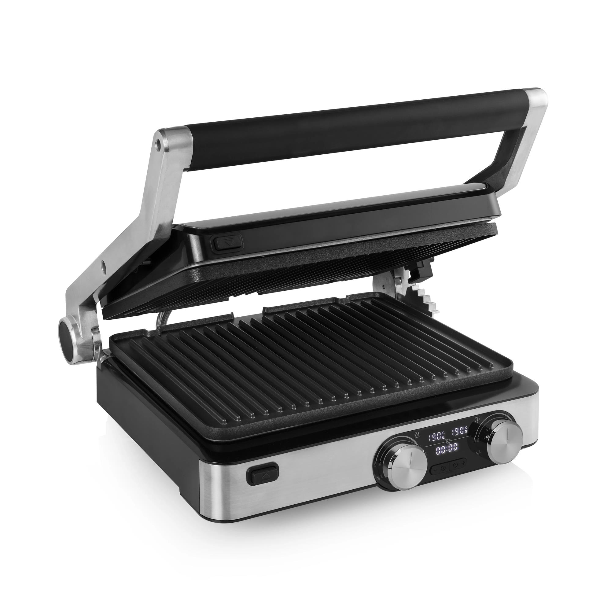 Princess 117310 Digital Grill Master Pro -kosketusgrilli, 2000 W, musta/ruostumaton teräs