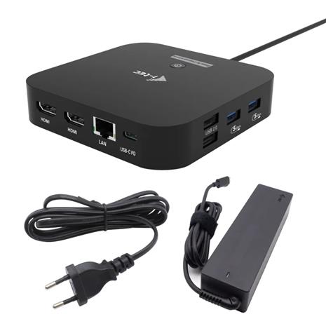 I-Tec Docking Station USB-C Dual HDMI 4K 100W ja Yleislaturi