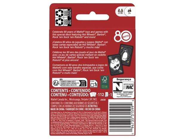 Mattel Games - UNO 80th Ruby Red - (967-2553)
