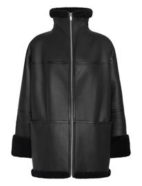 TOTEME Signature Shearling Jacket - Black - M