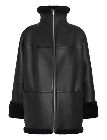 TOTEME Signature Shearling Jacket - Black - M
