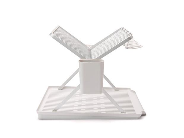 Brabantia-astiankuivausteline, kokoontaitettava, iso, vaaleanharmaa