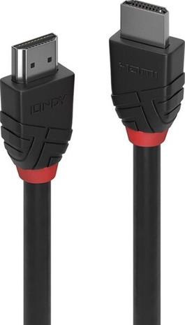 Lindy Black Line HDMI cable with Ethernet - 1 m