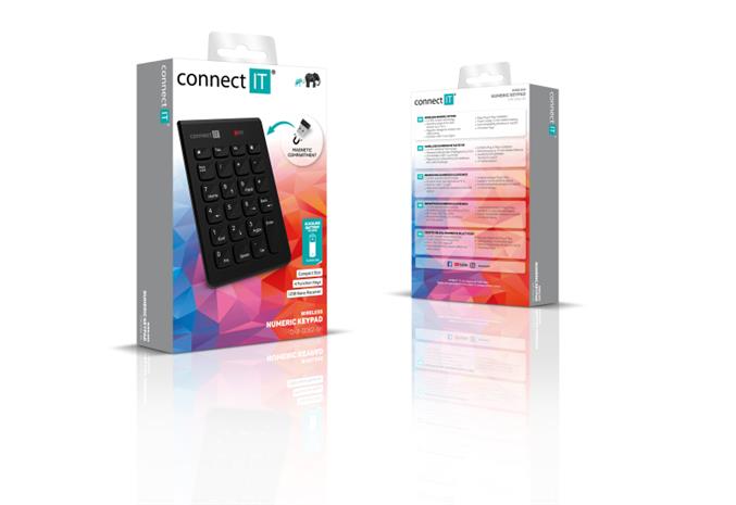 Connect IT NumCalc (CKB-0062-BK), langaton numeronäppäimistö – kuva 2/3