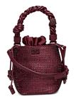 Ganni Mini Bou Embellished Bucket Bag - Burgundy - ONE SIZE