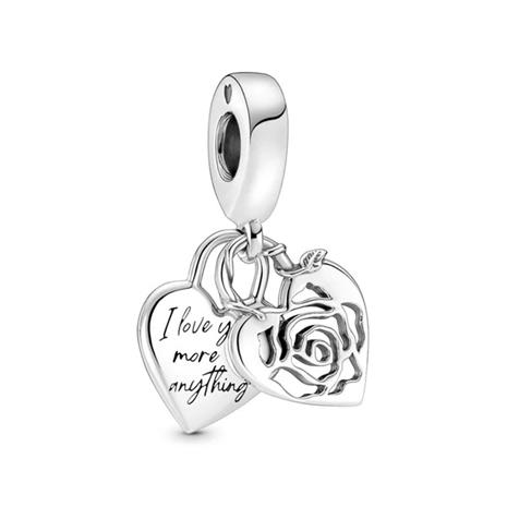 Pandora hela dangle Rose Heart Padlock 790086C00