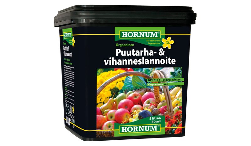 HORNUM Puutarha- ja vihanneslannoite 5 L