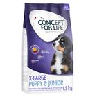 4x1,5kg X-Large Puppy & Junior Concept for Life koiran kuivaruoka