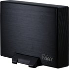 Prosessori INTER-TECH kovalevyn laatikko Veloce (3.5 HDD, SATA / SATA II, USB3.0), musta