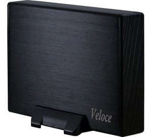 Prosessori INTER-TECH kovalevyn laatikko Veloce (3.5 HDD, SATA / SATA II, USB3.0), musta