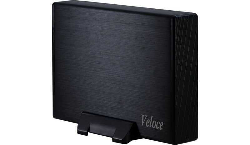 Prosessori INTER-TECH kovalevyn laatikko Veloce (3.5 HDD, SATA / SATA II, USB3.0), musta