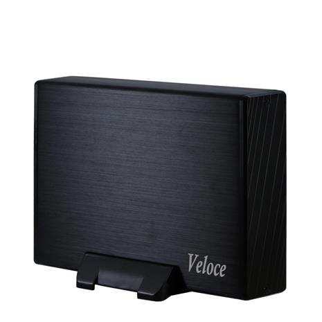 Prosessori INTER-TECH kovalevyn laatikko Veloce (3.5 HDD, SATA / SATA II, USB3.0), musta
