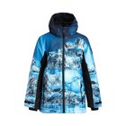 Huppa Poikinen talvitakki RAINER, navy pattern/ black