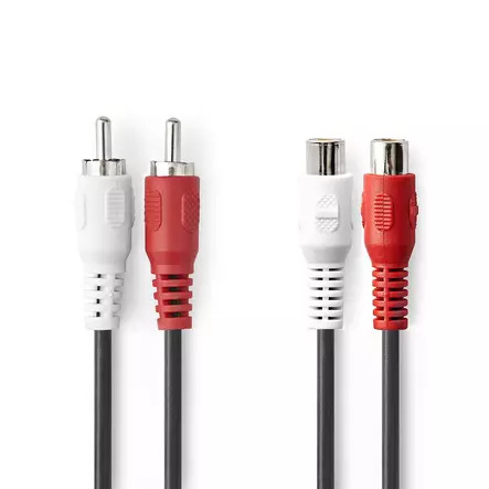 Nedis CAGL24205BK100 audio cable