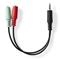 Nedis audio splitter - 20 cm – kuva 6