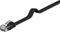 Flat Lan-kaapeli Patchcord Cat 6 U/utp, 1m, musta – kuva 2