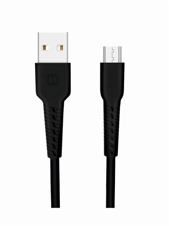 Swissten Basic Fast Charge 3A Micro USB Data and Charging Cable 1m Black – kuva 2/2