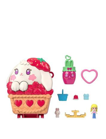 Core Compact Strawberry Bunny Basket Polly Pocket