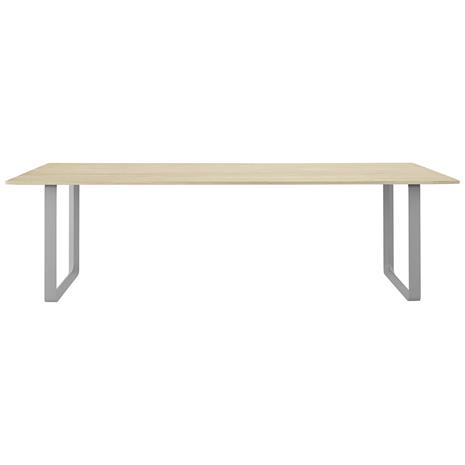 Muuto 70/70 ruokapöytä 255 x 108 cm Solid oak-Grey